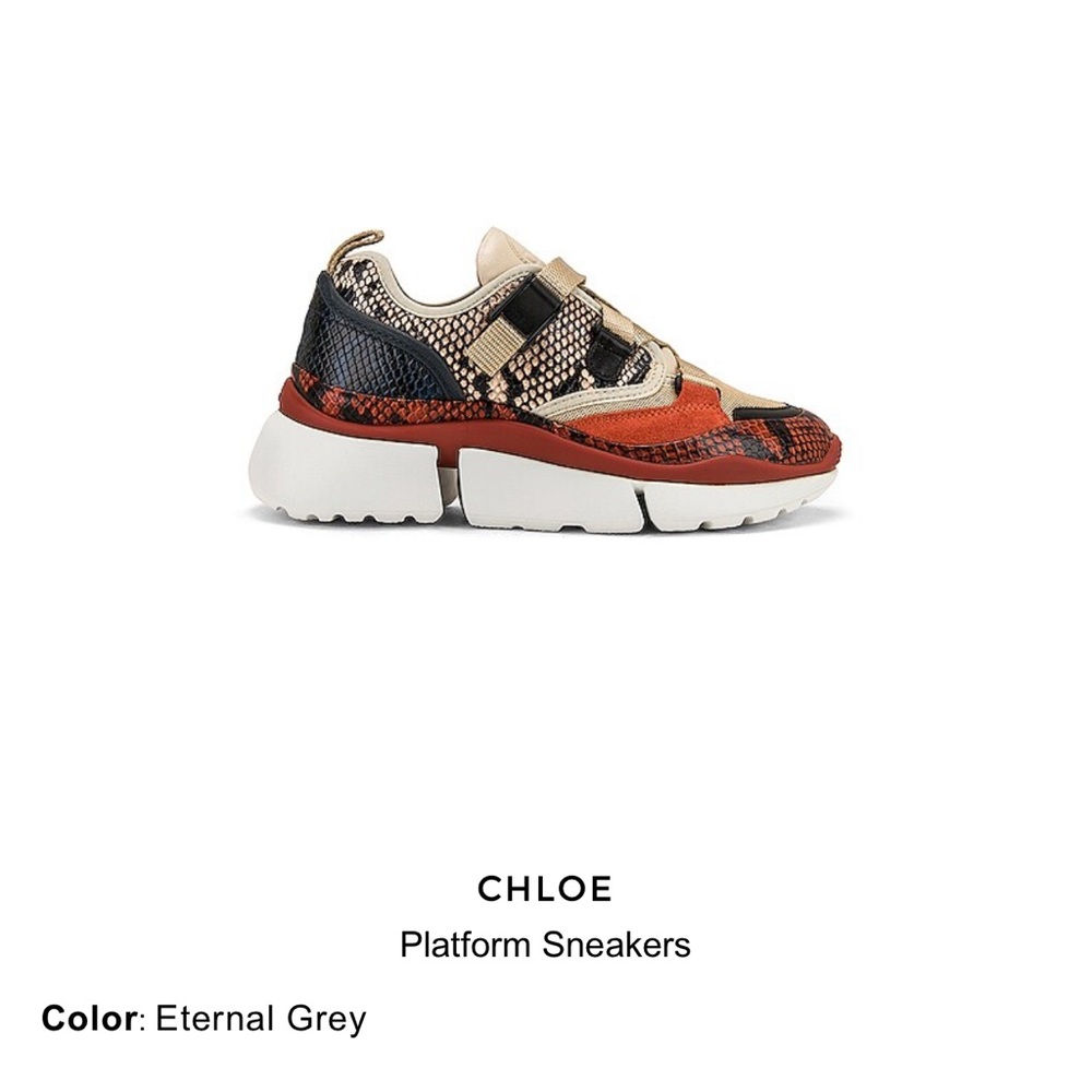 Chloe Platform Sonnie Sneaker size 39 EUC